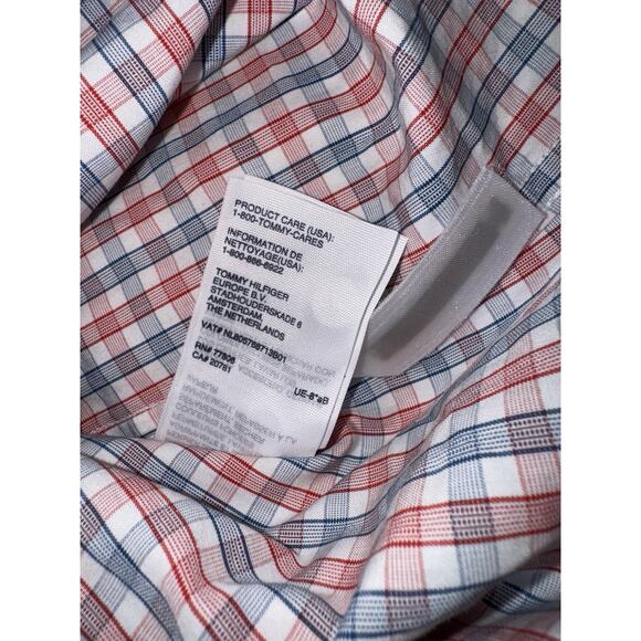 Tommy Hilfiger Men’s M 80’s 2-Ply Plaid Long Sleeve Button Shirt Classic Preppy - Picture 14 of 14